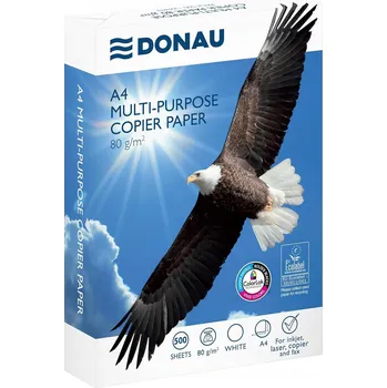 Kancelářský papír Papír do tiskárny a kopírky Donau A4, třída C, 80 g/m², 500 listů, bílý