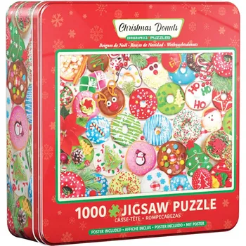 Puzzle Eurographics Vánoční koblihy plechovka 8051-5660 puzzle