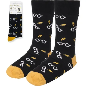 Dámské ponožky Cerdá Ponožky černé s brýlemi, Harry Potter