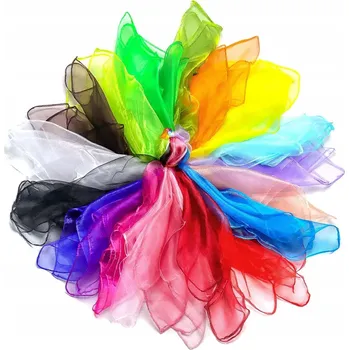 Šátek ČTVERCOVÝ ŠÁTEK ŠIFONOVÝ ŠÁTEK NA TANEC 20 KS