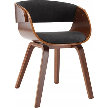 Jídelní židle Jídelní židle šedá a tmavě hnědá, 53 x 52 x 70 cm