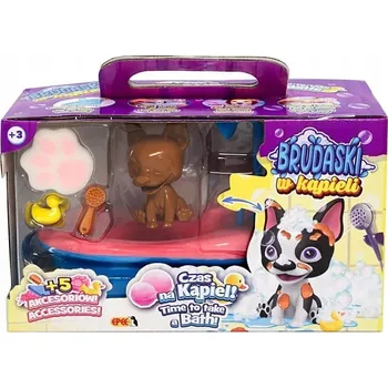 Obraz Šmudlíci ve vaně - Sada do koupelny - pejsek + bláto + 5 doplňků