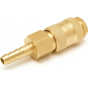 Příslušenství ke kompresoru PNEUMATICKÁ RYCHLOSPOJKA 10MM S VENTILEM PRO STLAČENÝ VZDUCH, HADICOVÝ TRN