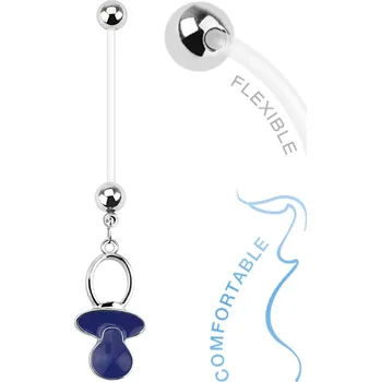 Piercing Šperky4U Těhotenský piercing do pupíku - dudlík - WP01302-B