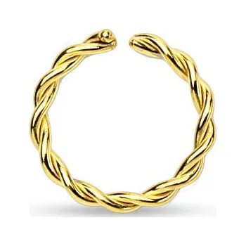 Piercing Šperky4U Piercing do nosu - kruh zlacený - N0007-1008