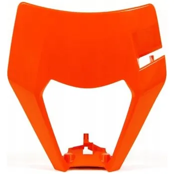 RACETECH (RTECH) KRYT PŘEDNÍHO SVĚTLA KTM EXC/EXCF 17-19, ORANŽOVÁ BARVA (