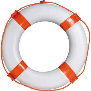 Nafukovací kruh Záchranný kruh 58 bílá/oranžová