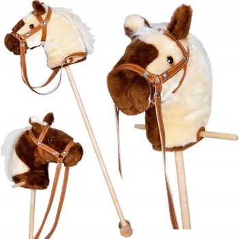Hobby horsing Hnědý koník na tyči s kolečky pro Hobby Horsing Mumbee