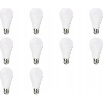Žárovka LED žárovka Klasická E27 Velký Závit 10W 6500K Studená bílá SADA 10 Ks