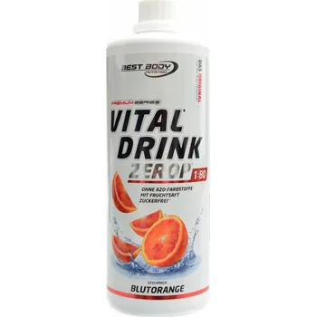 Nápoj pro sportovce Best Body nutrition Vital drink Zerop 1000 ml - red orange