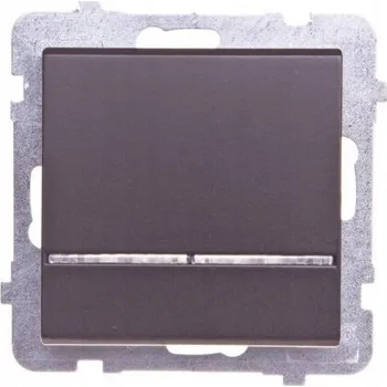 vypínač Vypínač jednoduchý Klasik, Podomítkový Ospel odstíny hnědé ŁP-1RS/M/40