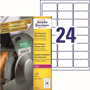 Samolepící etiketa Ultra odolné etikety 63,5 x 33,9 mm, 40 listů A4 L7912-40