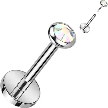 Piercing Šperky4U PUSH IN piercing do brady / ucha TITAN - TIT1241AB-1008