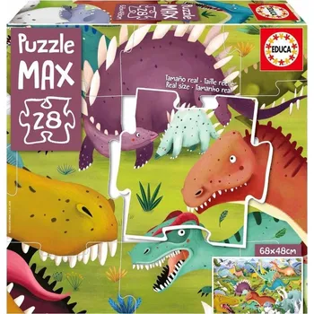 Puzzle Educa Puzzle 28 dílků Educa Puzzle XL 2 8 dílů Dinosauři