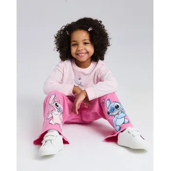 Sinsay - Tepláky se širokými nohavicemi Stitch - růžová - 362HS-30X - 362HS-30X-98