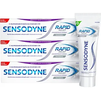 zubní pasta Sensodyne Rapid Whitening zubní pasta 3x75ml