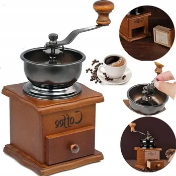 Mlýnek na kávu RUČNÍ MLÝNEK NA KÁVU, RUČNÍ STAROŽITNÝ LITINOVÝ MLÝNEK NA KÁVU SE ZÁSUVKOU