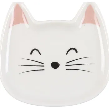 Stojánek na vařečky Kočičí paní Keramický tácek na šperky s kočkou