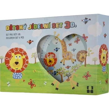 jídelní souprava M.A.T. GROUP Sada jídelní dětská SAFARI 3díl. porcelánová