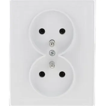 Elektrická zásuvka Elektrická Zásuvka nástěnná Timex-Elektro bílá