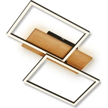 BRILONER Cornice LED stropní svítidlo, krokově stmívatelné, přímé a nepřímé osvětlení, černá - BRILO BRILO 3808014