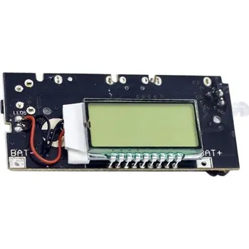 Elektronická stavebnice Napájecí modul, step-up měnič 5V + nabíječka Li-Ion s displejem