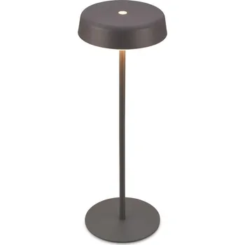 Lampička BRILONER Pala stolní lampička - 2W, 200lm, bezdrátová, LED, dotykový vypínač, stmívatelné, antracit - BRILO BRILO 7668015
