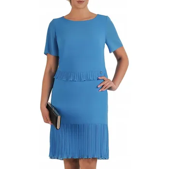 Dámské šaty Pletené midi koktejlové šaty Carla Moreno velikost 44