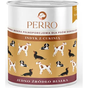 Krmivo pro psa Perro Monoprotein mokré Krmivo Krůta krůtou a cuketou 850 g pro psy