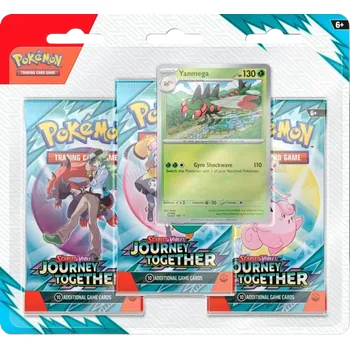 Oblečení a móda Pokémon TCG Journey Together 3-Blister Booster EU: ONE-SIZE