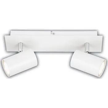 BRILONER Isil A LED stropní bodové svítidlo, třída A, 2-ramenné, 50.000h, nastavitelné, bílé - BRILO BRILO 2840026