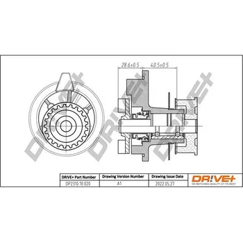 Chladič motoru Vodní čerpadlo, chlazení motoru DRIVE+ DP2310.10.020