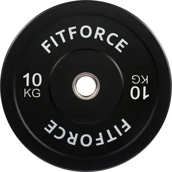 Nakládací kotouč Fitforce PLRO 10 KG x 50 MM 10kg Černá, Bílá