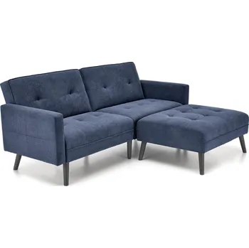 Sedací souprava Sedačka Cornelius s podnožkou - Halmar Tmavě Modrá 200x80 cm