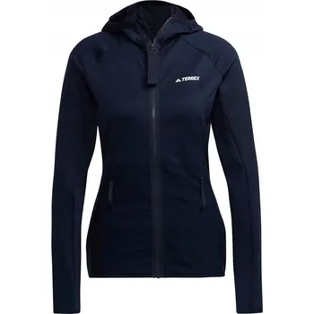 Dámská softshellová bunda ADIDAS TERREX Tech Fleece Light Turistická Bunda s Kapucí GU3809