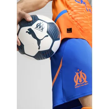 Pánské kraťasy PUMA Pánské sportovní kraťasy Olympique de Marseille 24/25 PUMA XS MODRÁ|ORANŽOVÁ|ŽLUTÁ