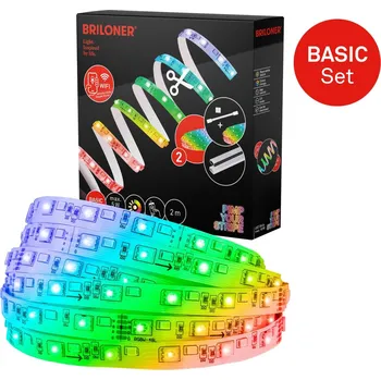 LED páska BRILONER Pimp Your Stripe startovací sada LED pásek 2m, WiFi, RGB+W - BRILONER BRI 2154192