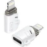 XO NB256E adaptér USB-C (F) / Apple Lightning (M) bílý