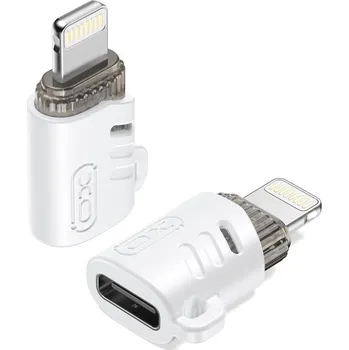 Datový kabel XO NB256E adaptér USB-C (F) / Apple Lightning (M) bílý