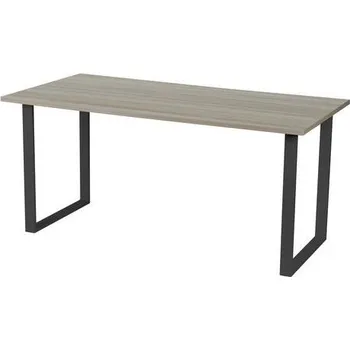 Psací stůl Viva 2 Kancelářský stůl Viva Square, 140 x 80 x 75 cm, rovné provedení, podnoží antracit, dub oyster