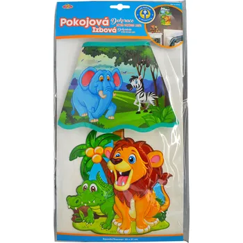 Samolepící dekorace Dětská nástěnná 3D lampa Safari
