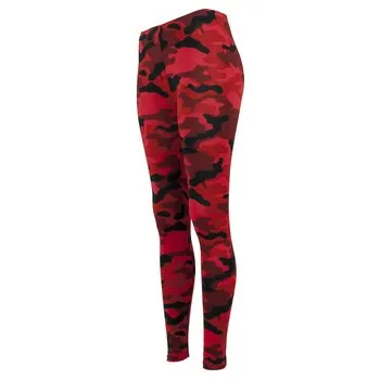 Dámské legíny Legíny dámské Urban Classics Camo Leggings - red-camo,