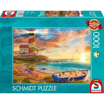 Puzzle Puzzle 1000 dílků Schmidt Spiele Západ slunce nad zátokou