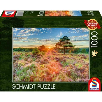Puzzle Puzzle Schmidt Spiele 1000 dílků Západ slunce na vřesovišti papírové