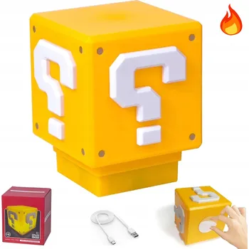 Lampička NOČNÍ LAMPA RETRO DOTYKOVÁ USB ŽLUTÁ LAMPA STOLNÍ I NOČNÍ