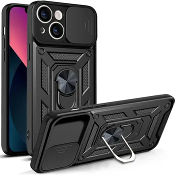 Hybrid Armor CAMSHIELD / odolné pouzdro / kryt 4v1 / pro Apple iPhone 13 (6,1") / černé
