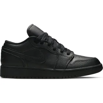 Pánská móda Air Jordan Jordan 1 Low Tumbled Leather Black (GS) EU: 39