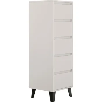 Komoda Moderní komoda BOGAN NEW 5S40, kašmír, 5 šuplíků, 40x38,8x120,4 cm