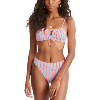 Dámské plavky BILLABONG Horní díl bikin Billabong Surf Stripe Coco Bralette XL MODRÁ