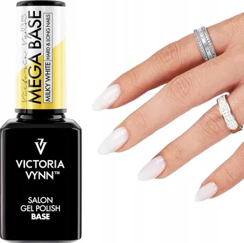 Lak na nehty Stavební báze Mega Base Milky White 15ml Victoria Vynn